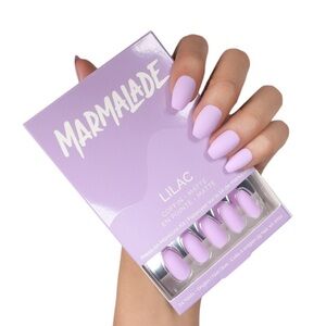 Marmalade Lilac Coffin Matte Nails